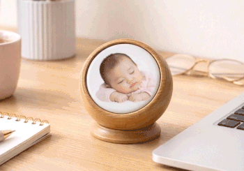 へその緒を入れました。